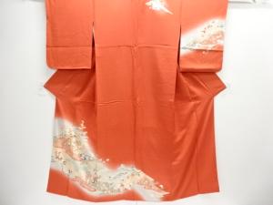 花車に宝尽くし模様訪問着